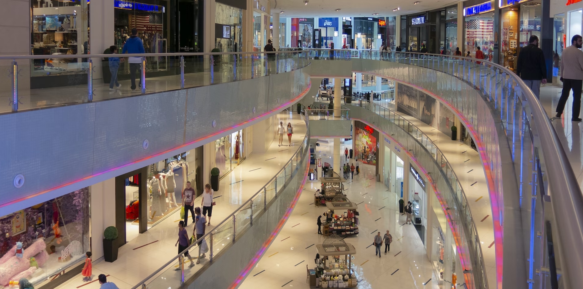 inside shopping centre